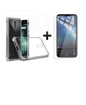 ¡¡¡Promoción!!!  Protector de pantalla en vidrio biselado + Tpu Antishock  Para Nokia 2- 2.1